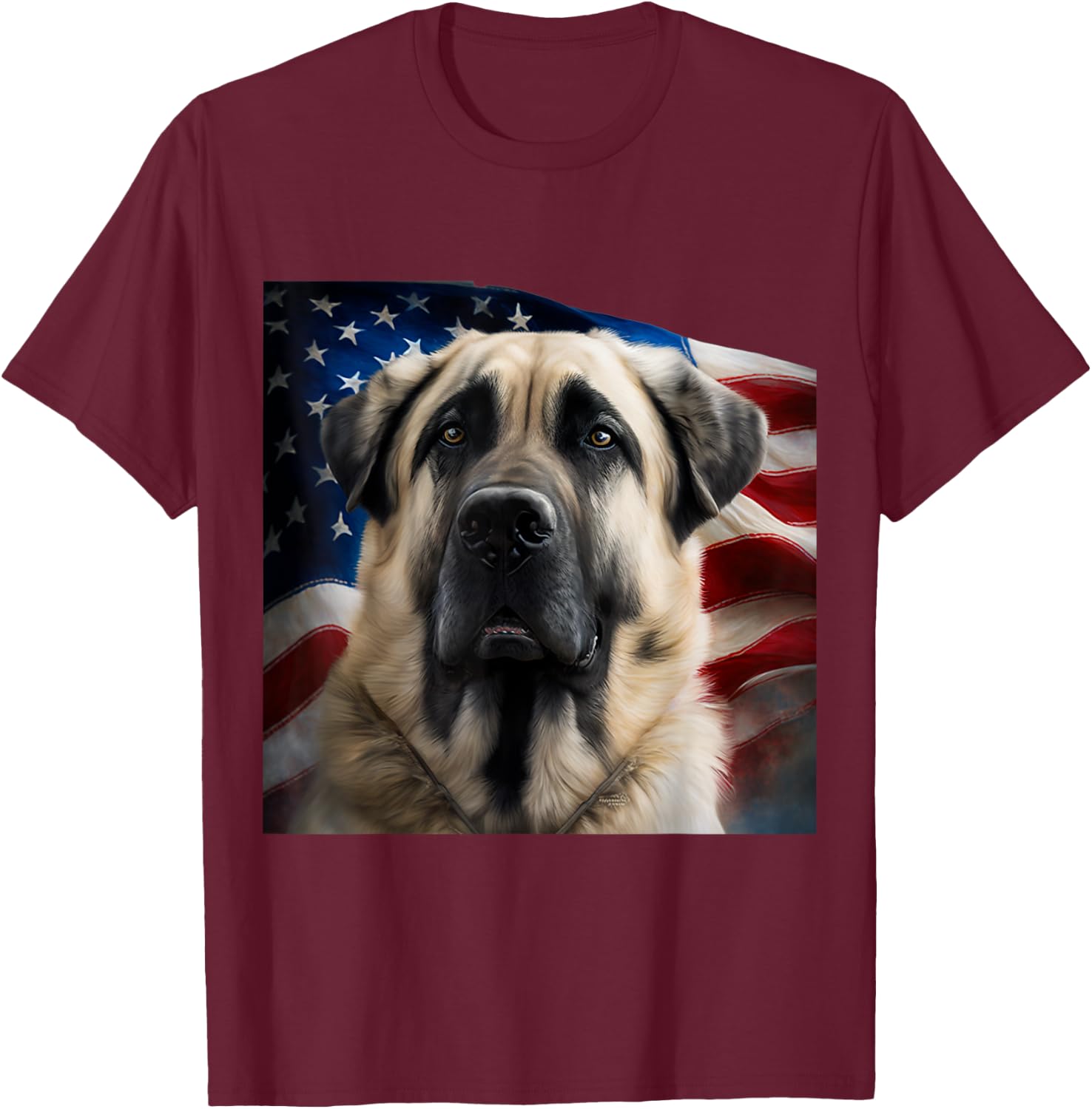 Anatolian Shepherd Dog 4th of July - Anatolian Shepherd Dog Women Kids T-Shirt - T-Shirt | Maroon
