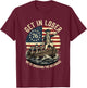 Patriotic George Washington Get in Loser Patriotic 4 of July T-Shirt - T-Shirt | Maroon