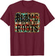 Blame It All On My Roots Country Music Vintage USA Flag T-Shirt - T-Shirt | Maroon