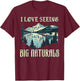I Love Seeing Big Naturals Vintage T-Shirt - T-Shirt | Maroon