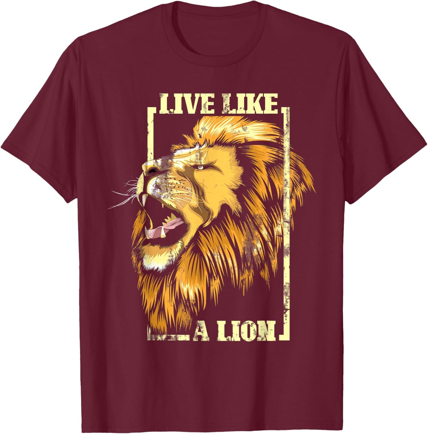 Lion T-Shirt - T-Shirt | Maroon