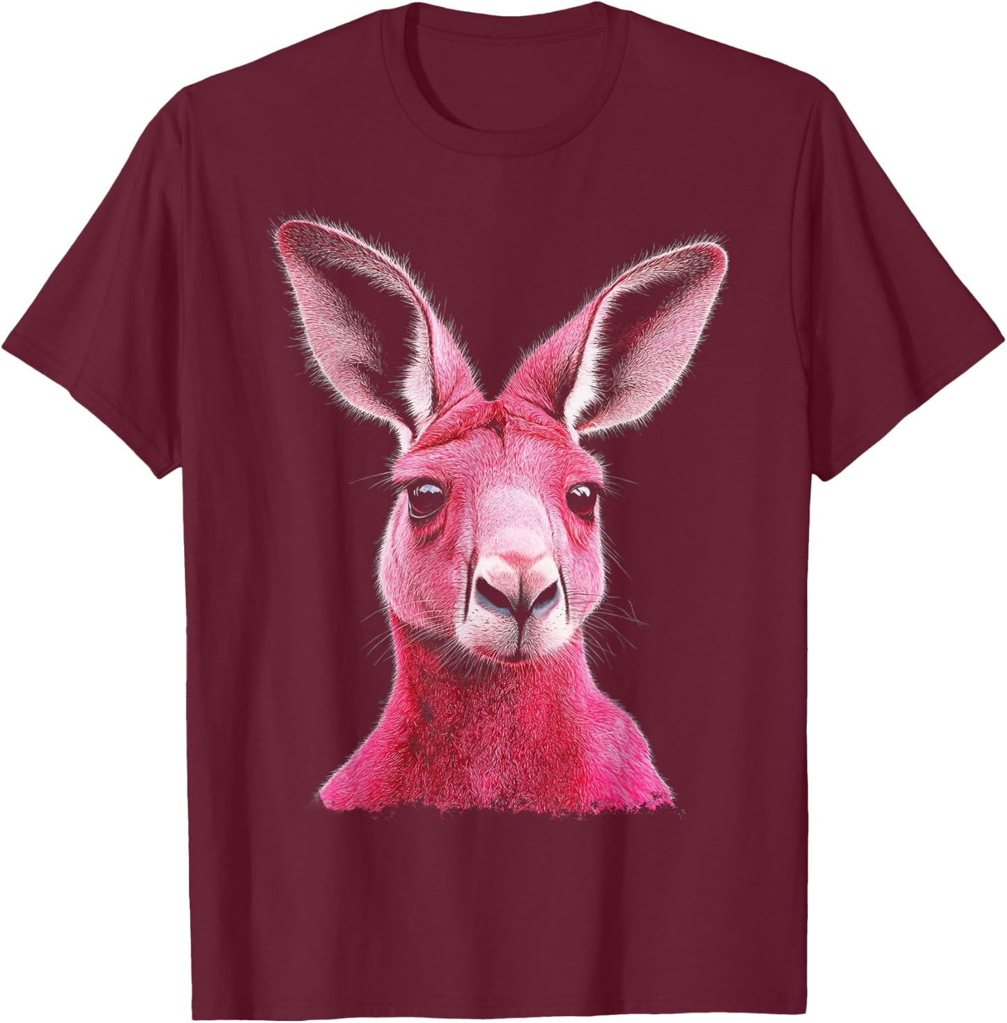 Kangaroo Pink T-Shirt - T-Shirt | Maroon