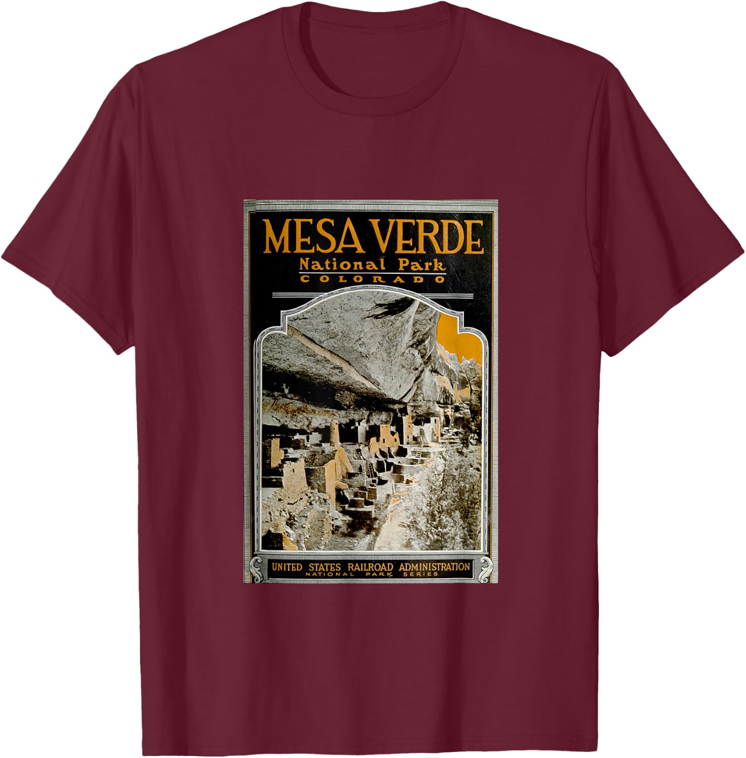 Mesa Verde National Park T Shirt T-Shirt - T-Shirt | Maroon