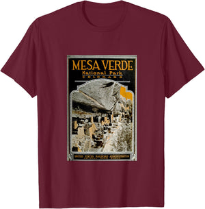 Mesa Verde National Park T Shirt T-Shirt - T-Shirt | Maroon
