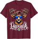 Trachten Kinder Trachtenshirt Herren Jungen Lausbua T-Shirt - T-Shirt | Maroon