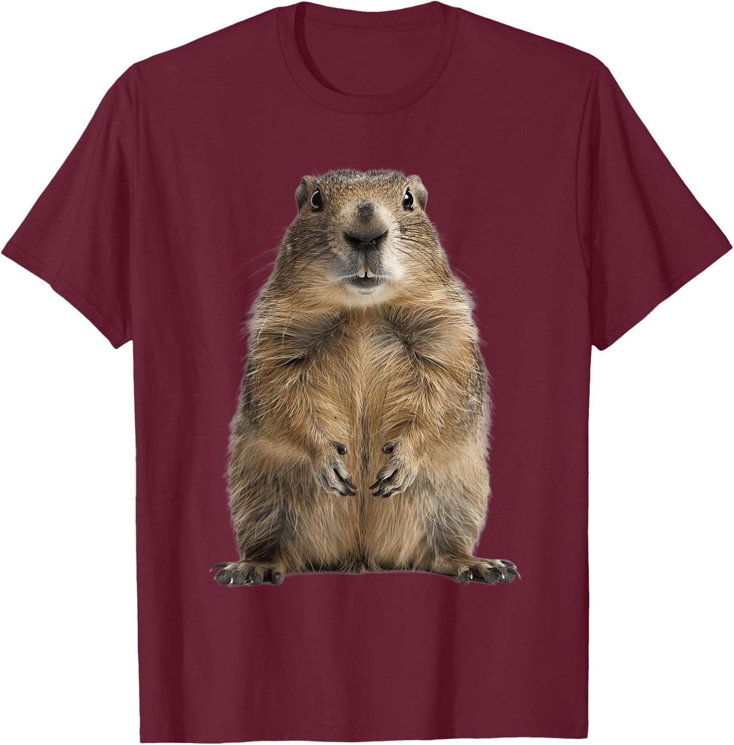 Murmeltier T-Shirt - T-Shirt | Maroon