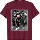 RUN DMC Black and White Brick T-Shirt - T-Shirt | Maroon