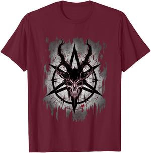 gothic aesthetic Occult Unholy grunge Emo Punk Satanic T-Shirt - T-Shirt | Maroon