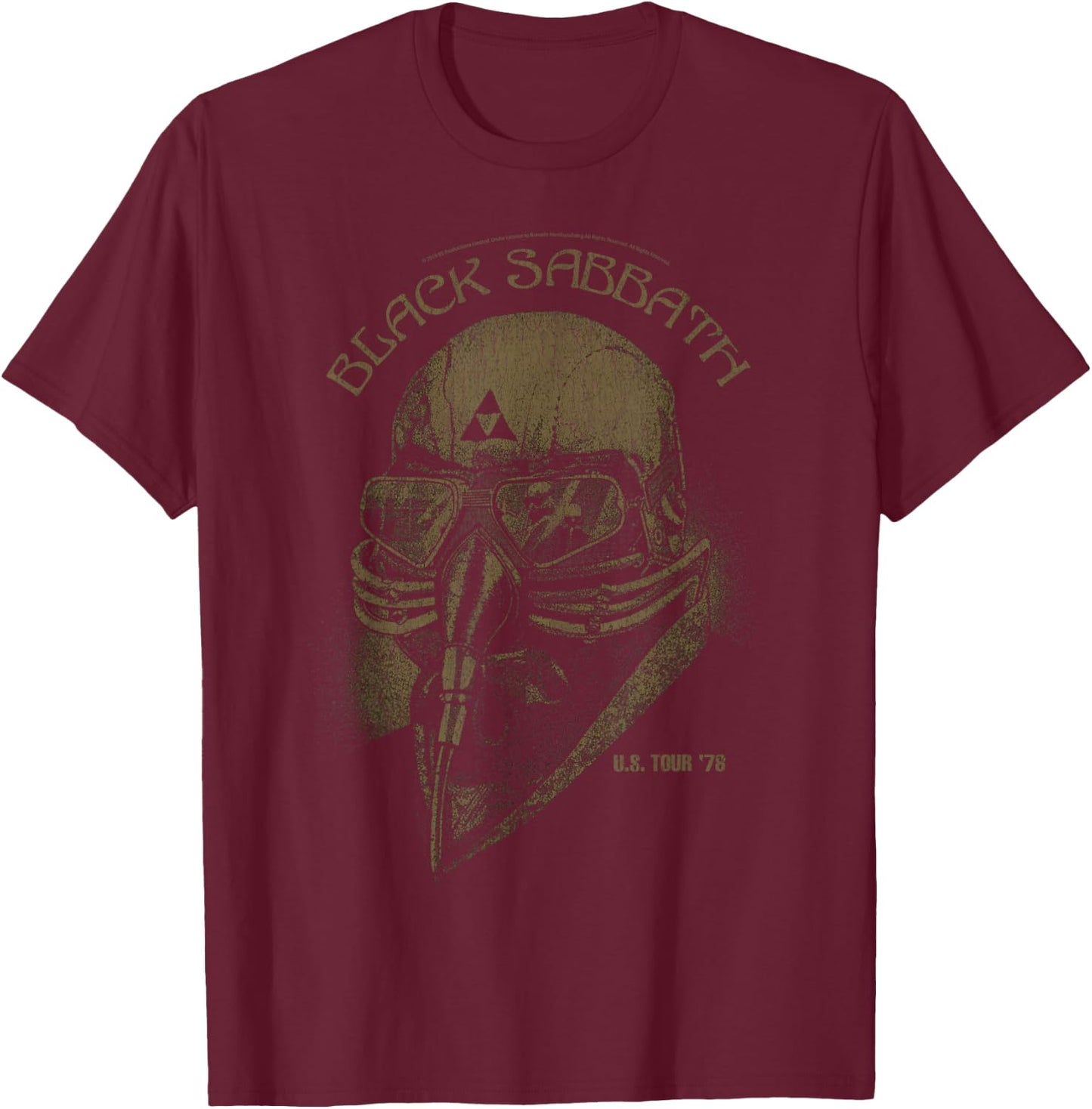 Black Sabbath Official U.S Tour '78 , black T-Shirt - T-Shirt | Maroon