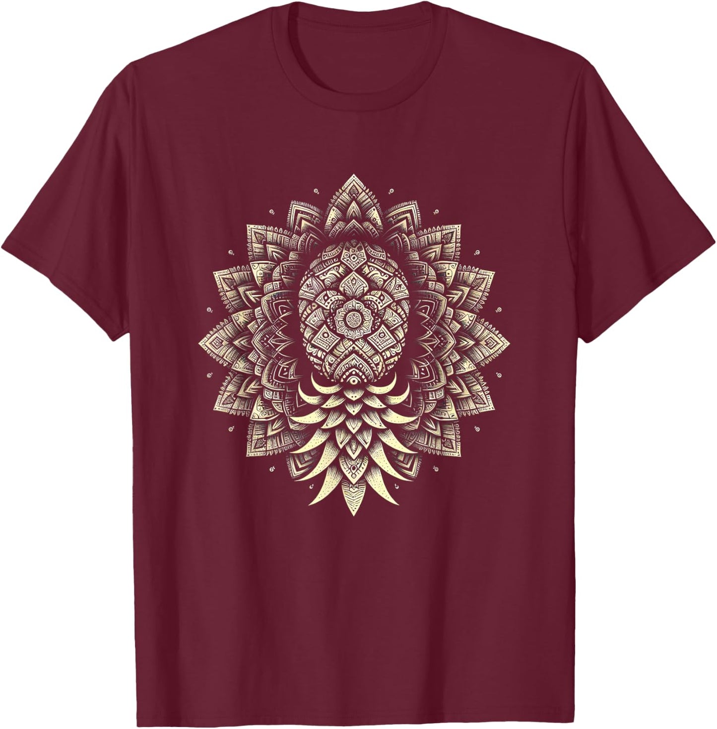 Pineapple Upside Down Pineapple Subtle Swinger Lifestyle T-Shirt - T-Shirt | Maroon