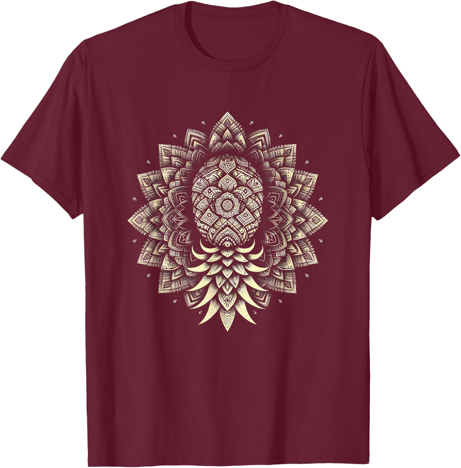 Pineapple Upside Down Pineapple Subtle Swinger Lifestyle T-Shirt - T-Shirt | Maroon