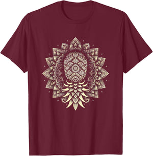 Pineapple Upside Down Pineapple Subtle Swinger Lifestyle T-Shirt - T-Shirt | Maroon