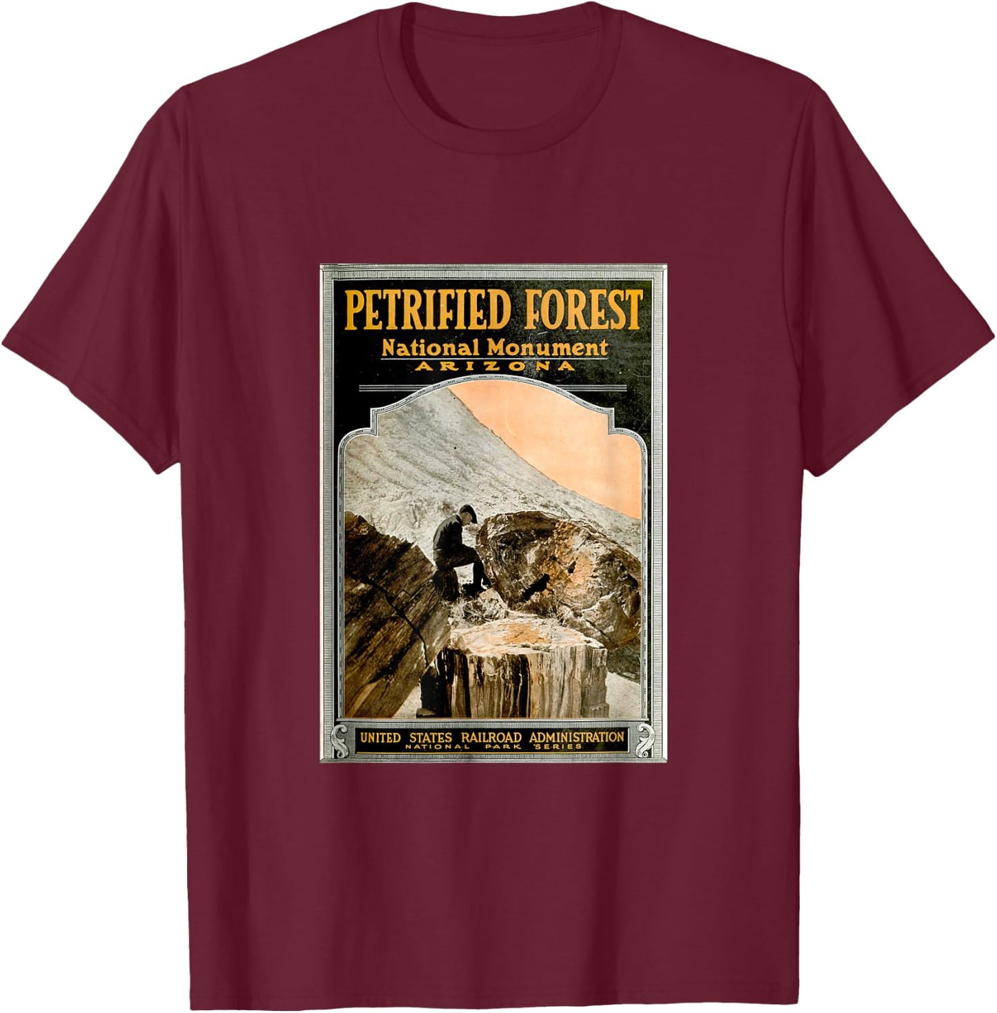 Petrified Forest National Park T Shirt T-Shirt - T-Shirt | Maroon