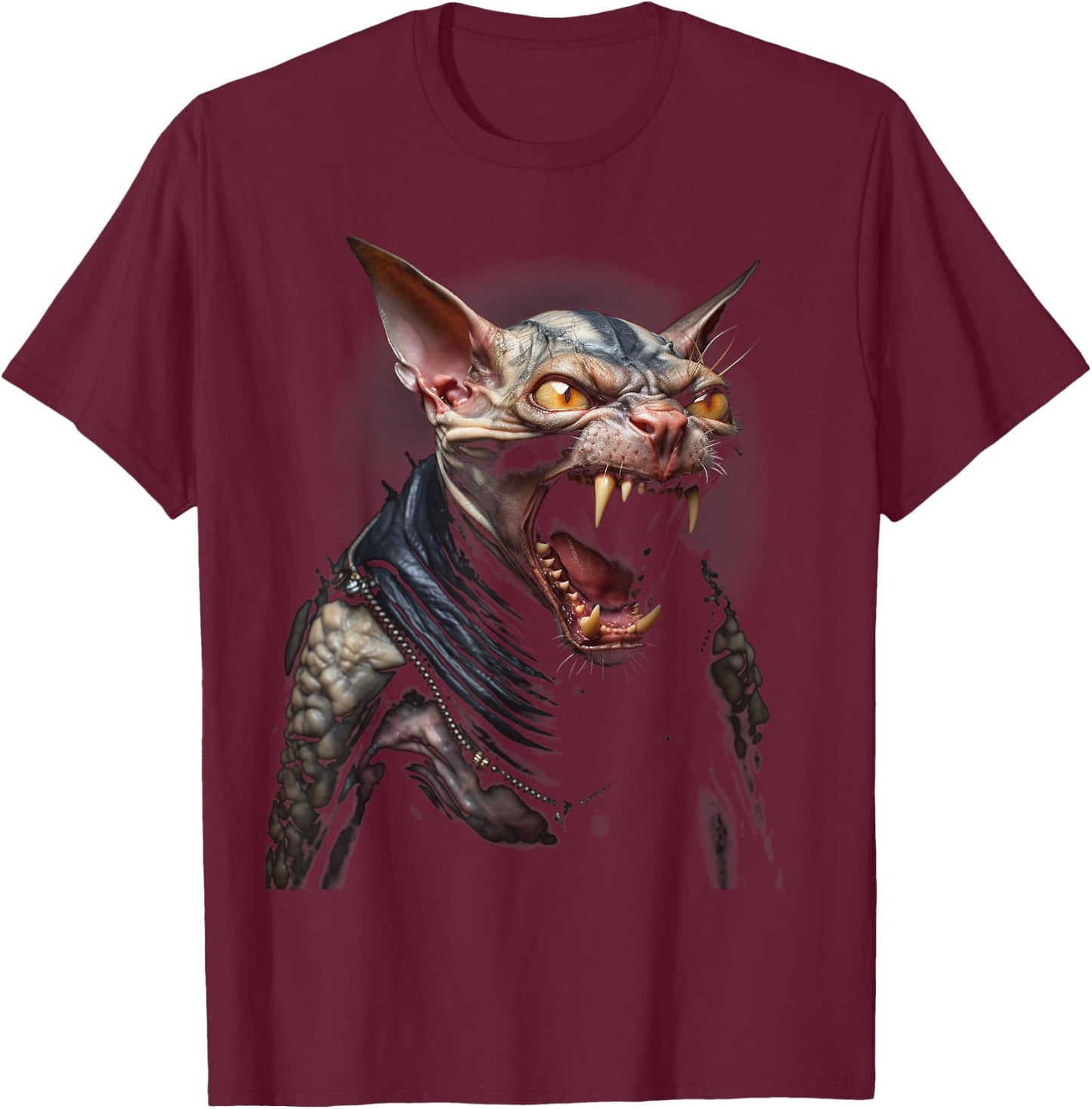 Cat Sphynx breeds funny Kitty Kitten Cat Sphynx T-Shirt - T-Shirt | Maroon