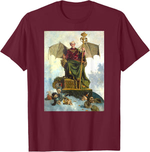 Allegory of Satan Painting Ludwik Stasiak 1900 T-Shirt - T-Shirt | Maroon