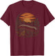 Retro Millipede Graphic Artwork Design T-Shirt - T-Shirt | Maroon
