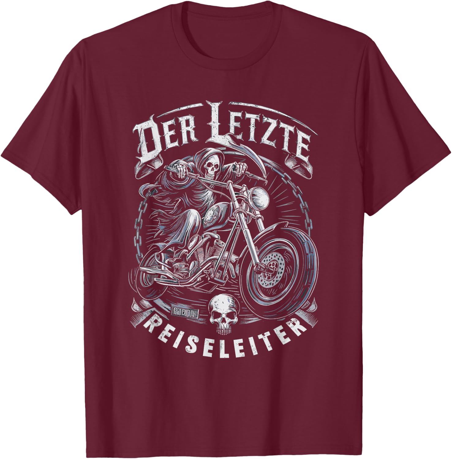 Der letzte Reiseleiter T-Shirt - T-Shirt | Maroon