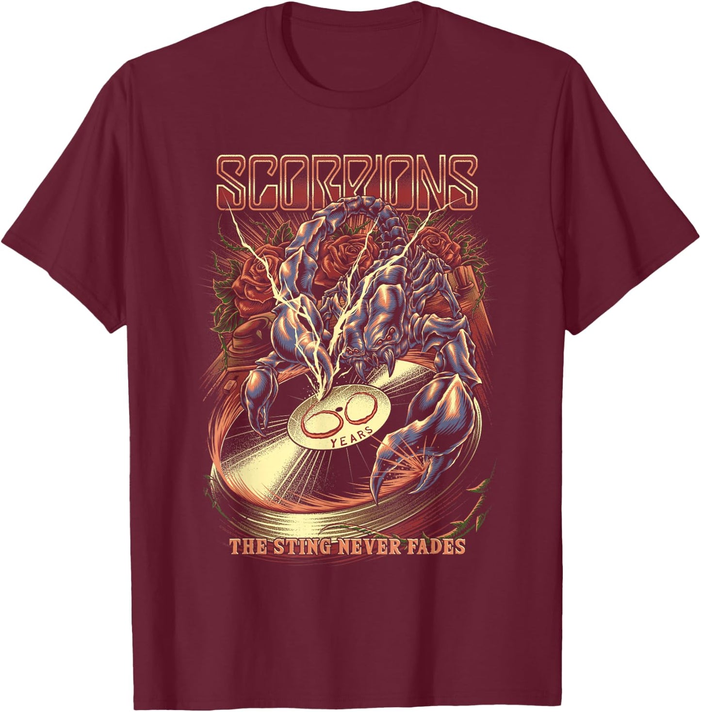 The Sting Never Fades Official Merch T-Shirt - T-Shirt | Maroon