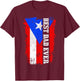 Puerto Rican Papi Dad Puerto Rico Pride Boricua Father's Day T-Shirt - T-Shirt | Maroon