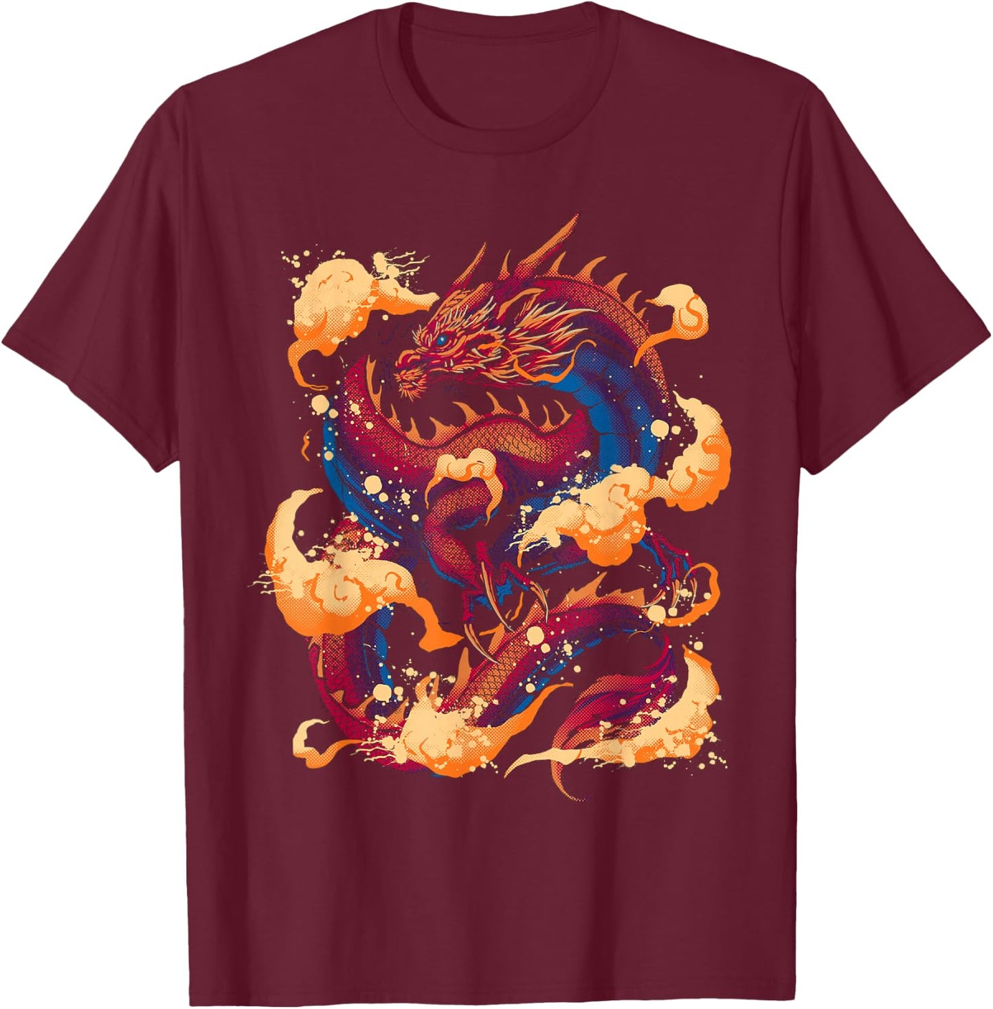 Great Red Dragon T-Shirt - T-Shirt | Maroon