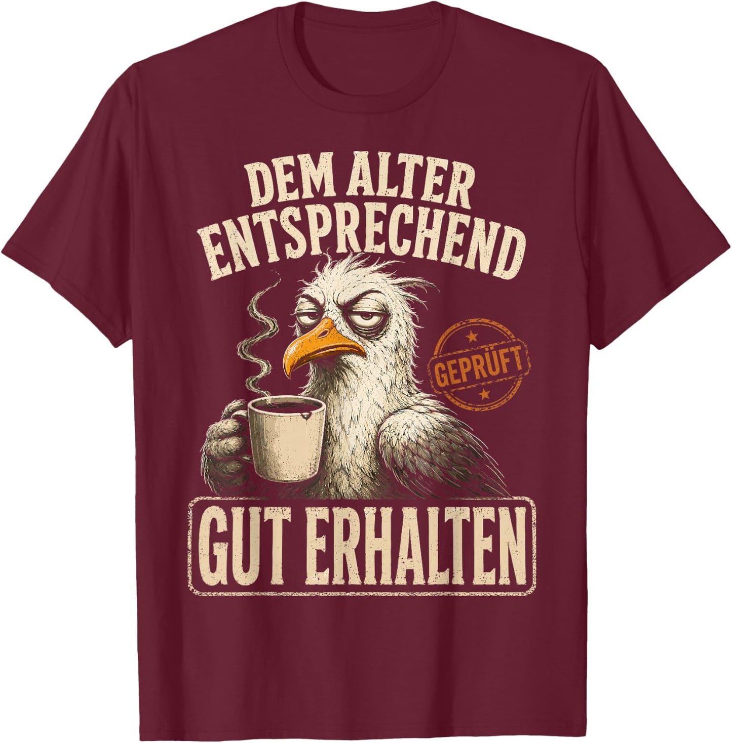 Aua Au Dem Alter entsprechen guter Zustand Lustig Geburtstag T-Shirt - T-Shirt | Maroon