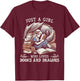 Just A Girl Who Loves Books And Dragons Bookworm Book Lover T-Shirt - T-Shirt | Maroon
