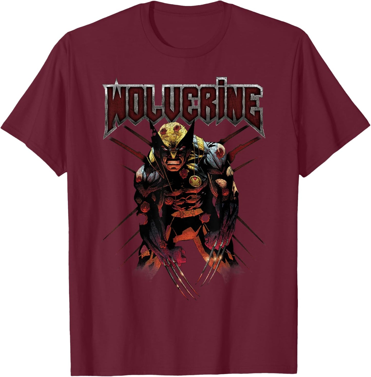 Marvel X-Men Wolverine Epic Regenerative Rock T-Shirt - T-Shirt | Maroon