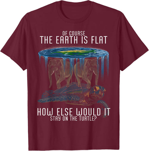 Earth Is Flat Society Schildkröte Elefanten Science Animal