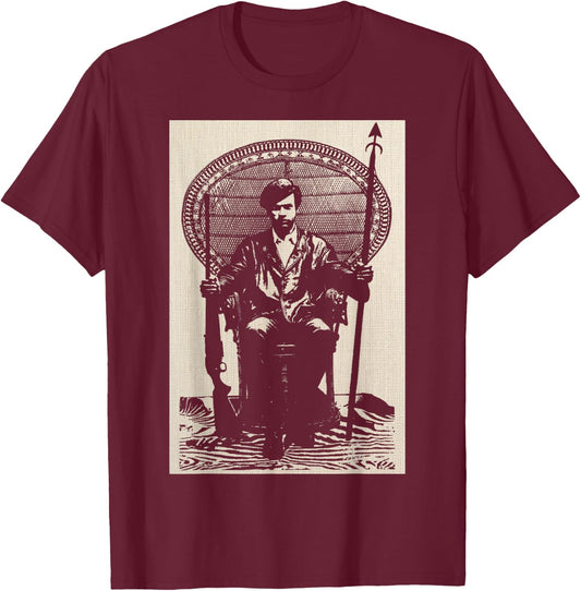 BPP Vintage Black History Self Defense Black Panthers Party T-Shirt - T-Shirt | Maroon