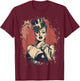 Burlesque Showgirl Vintage Dancing Theater T-Shirt - T-Shirt | Maroon