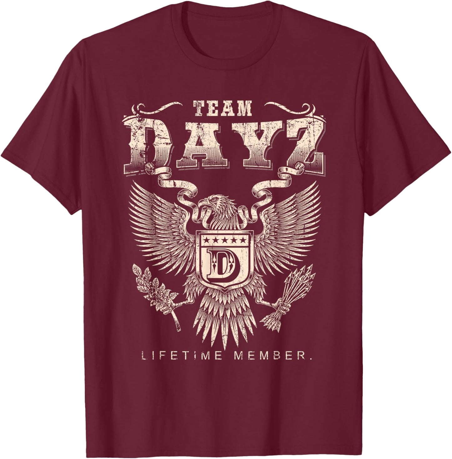 Team Dayz Lifetime-Mitglied - Dayz Name T-Shirt - T-Shirt | Maroon