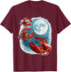Lobster Howling At Moon T-Shirt - T-Shirt | Maroon