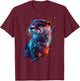 Otter , black T-Shirt - T-Shirt | Maroon