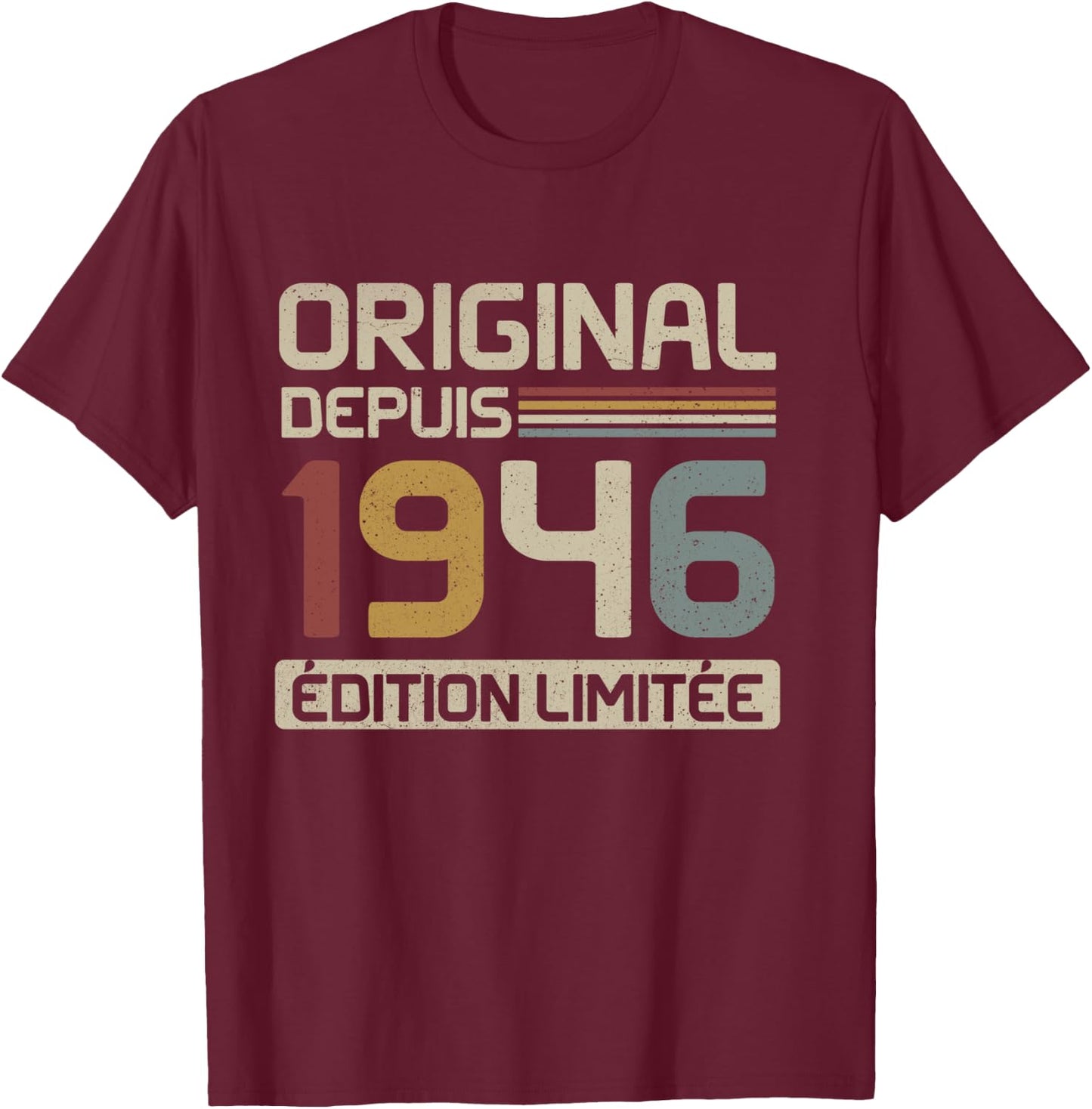 Original 1946 Birthday Gift 79 Years Old anniv 79 years T-Shirt - T-Shirt | Maroon