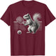 Pickleball Squirrel Athlete Player Ball Sport Paddle Court T-Shirt - T-Shirt | Maroon