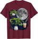 Three Potted Plants Howling At The Moon Plant Lover Gardener T-Shirt - T-Shirt | Maroon