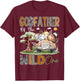 GodFather Of The Wild One 1St Birthday Safari Jungle Animal T-Shirt - T-Shirt | Maroon