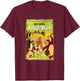 Disney The Jungle Book Full Character Poster T-Shirt - T-Shirt | Maroon