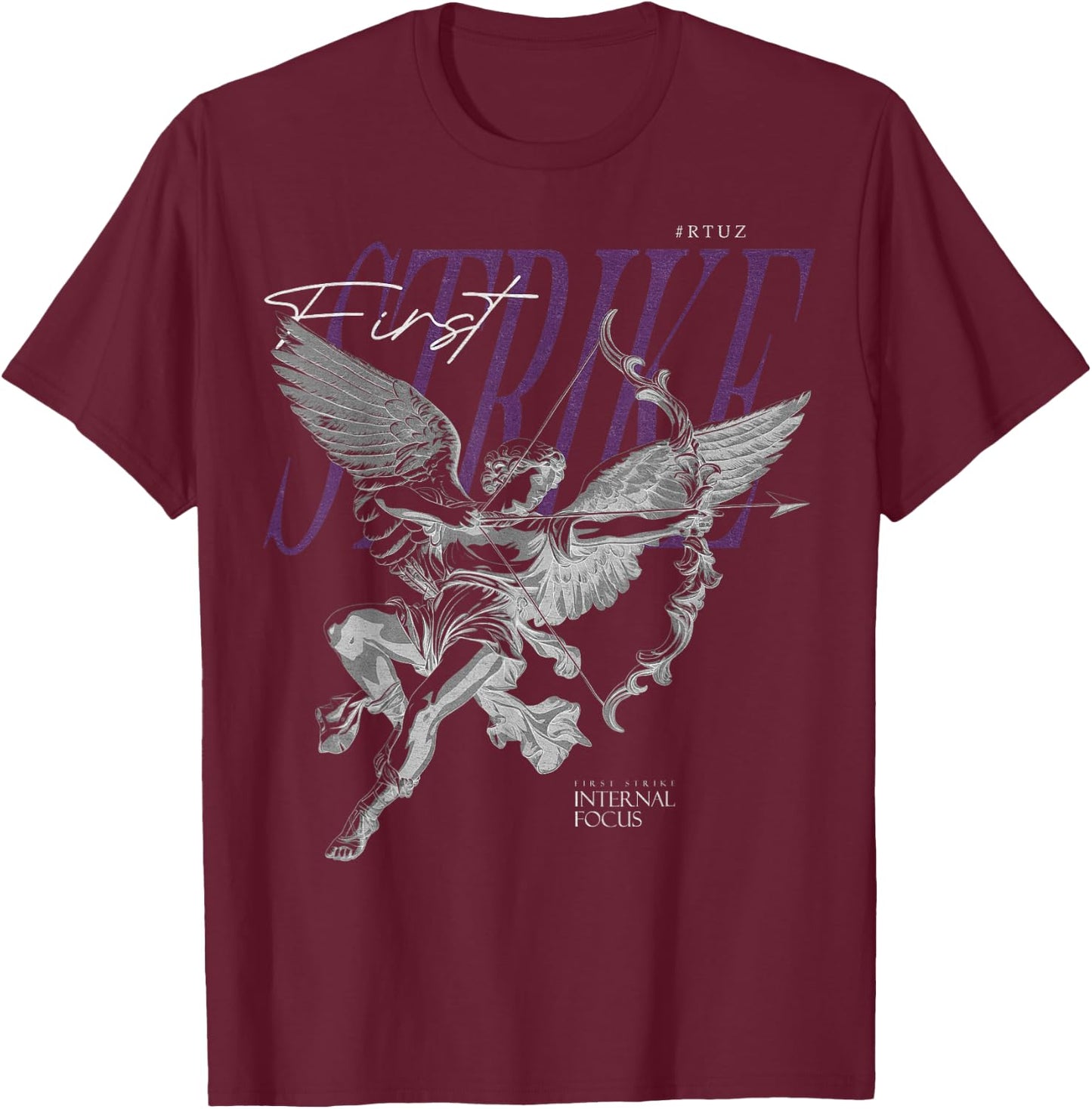 Modern Hip Hop Vintage Graffiti Urban Angel Streetwear , black T-Shirt - T-Shirt | Maroon