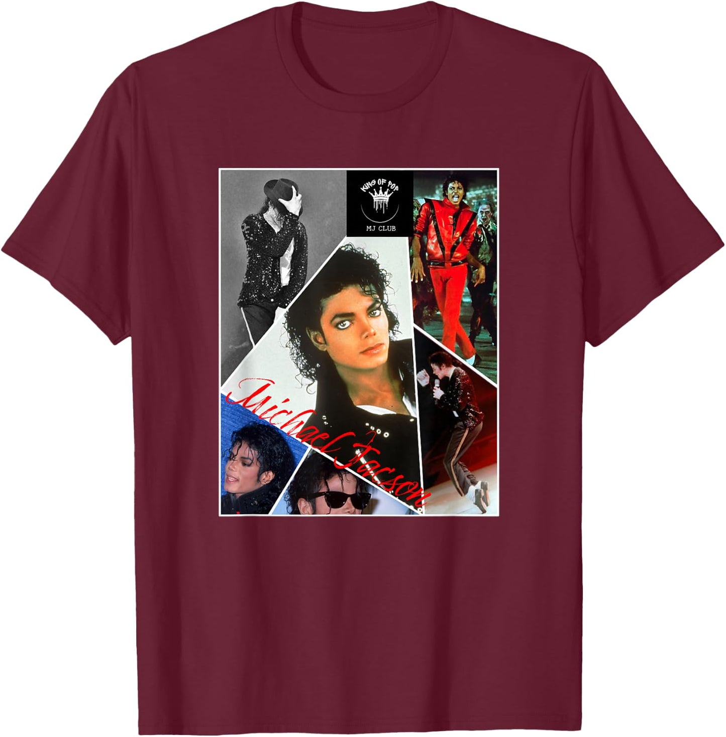 MJ-021 , Black, S T-Shirt - T-Shirt | Maroon