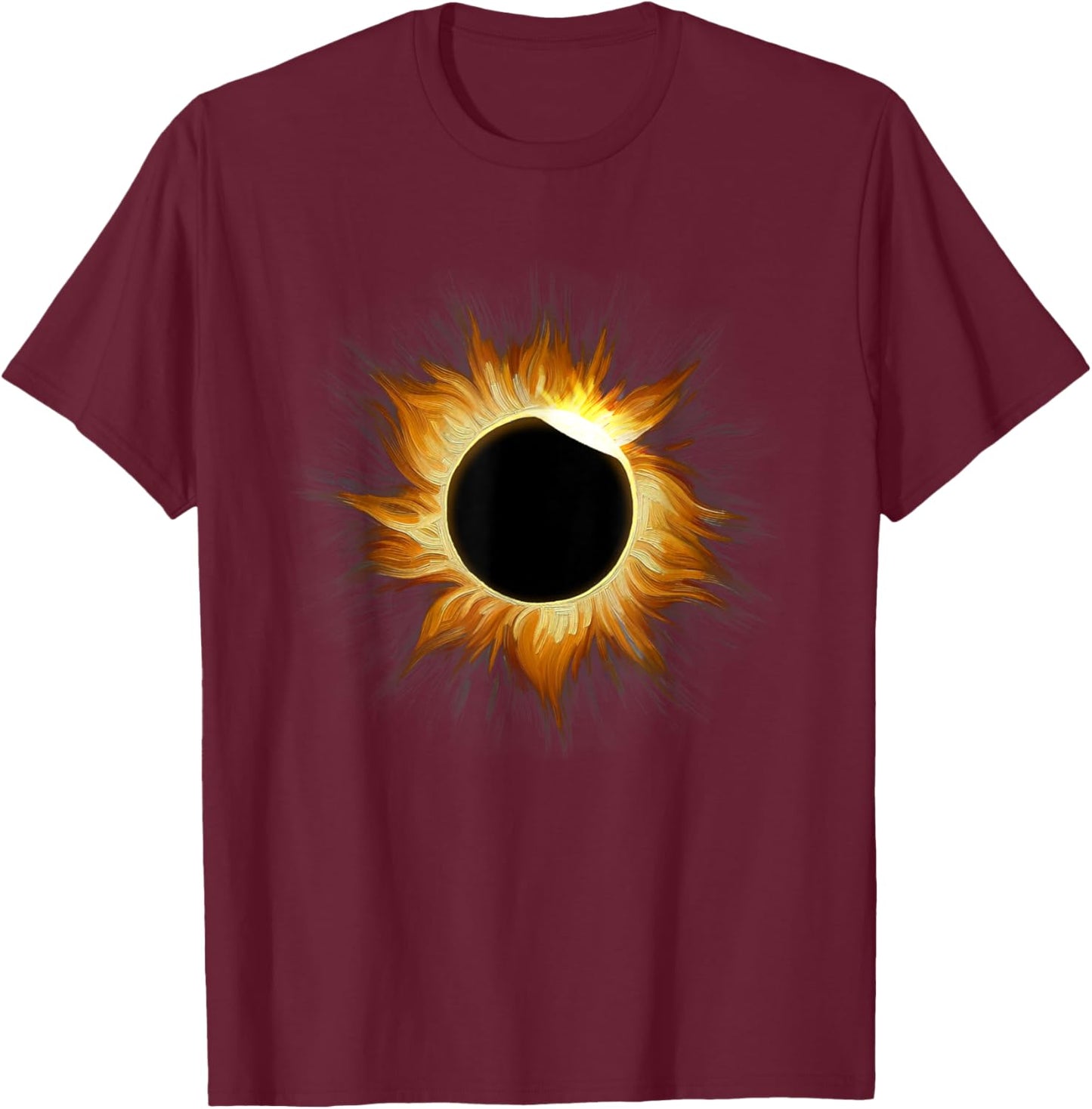Total Solar Eclipse 2024 Total Solar Eclipse T-Shirt - T-Shirt | Maroon