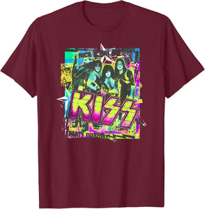 KISS - Everyday Party T-Shirt - T-Shirt | Maroon