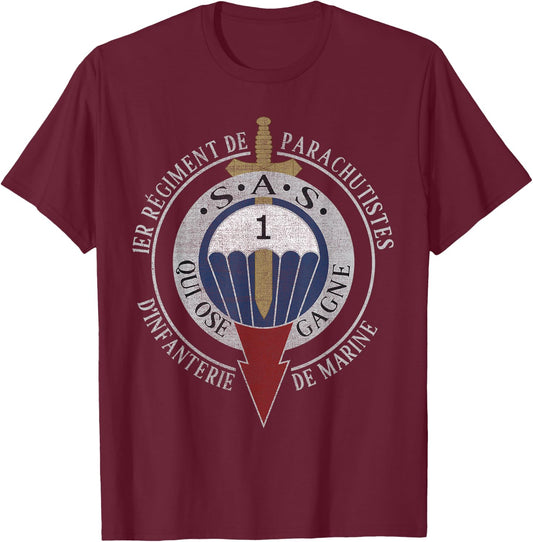 Special Force Military Paratrooper RDIMa 1st Infantry T-Shirt - T-Shirt | Maroon