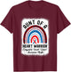 Aunt Of Warrior Chd Congenital Heart Defect Awareness Month T-Shirt - T-Shirt | Maroon