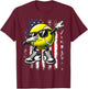 Dabbing Tennis Ball Funny Boys Men Women Sports Player T-Shirt - T-Shirt | Maroon