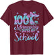 100 Mermazing Days Of School Mermaid 100th Day Girls T-Shirt - T-Shirt | Maroon