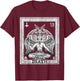 Death Occult Satan Goat Head Tarot Card Unholy Horror T-Shirt - T-Shirt | Maroon