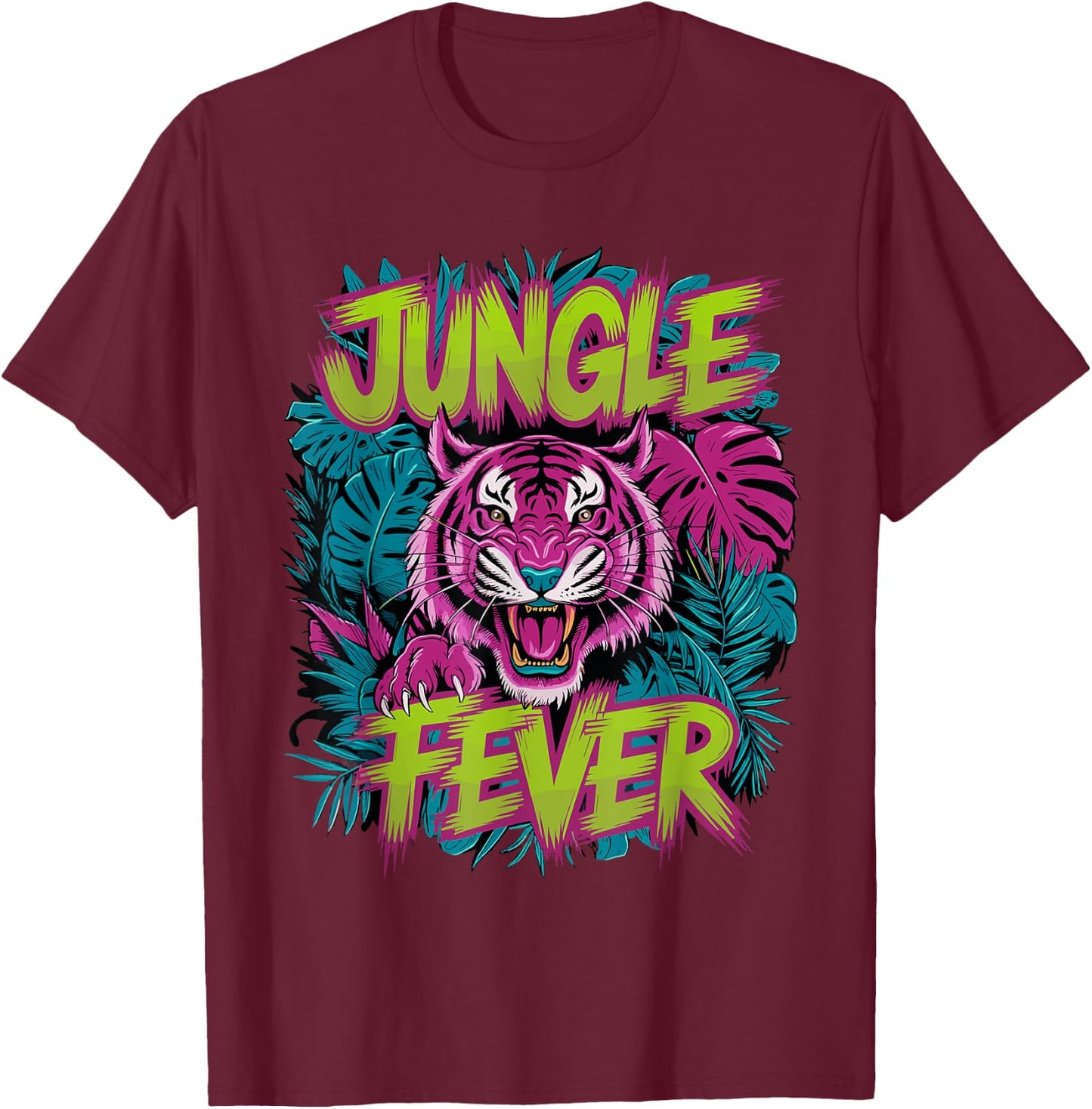 Jungle Fever Tiger for a Tiger lovers T-Shirt - T-Shirt | Maroon