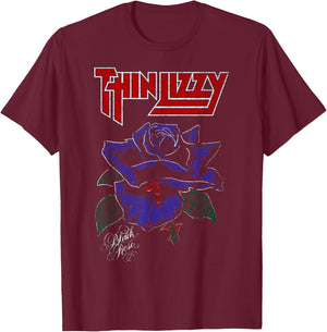 Thin Lizzy - Black Rose Color , black T-Shirt - T-Shirt | Maroon