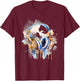 Headphones Music DJ Splash EDM Music Headphones Music Lover T-Shirt - T-Shirt | Maroon
